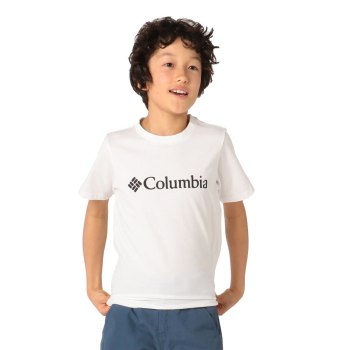 Columbia T-Shirt Jongens, CSC Basic Logo Short Sleeve Wit, 15SNLWHJC